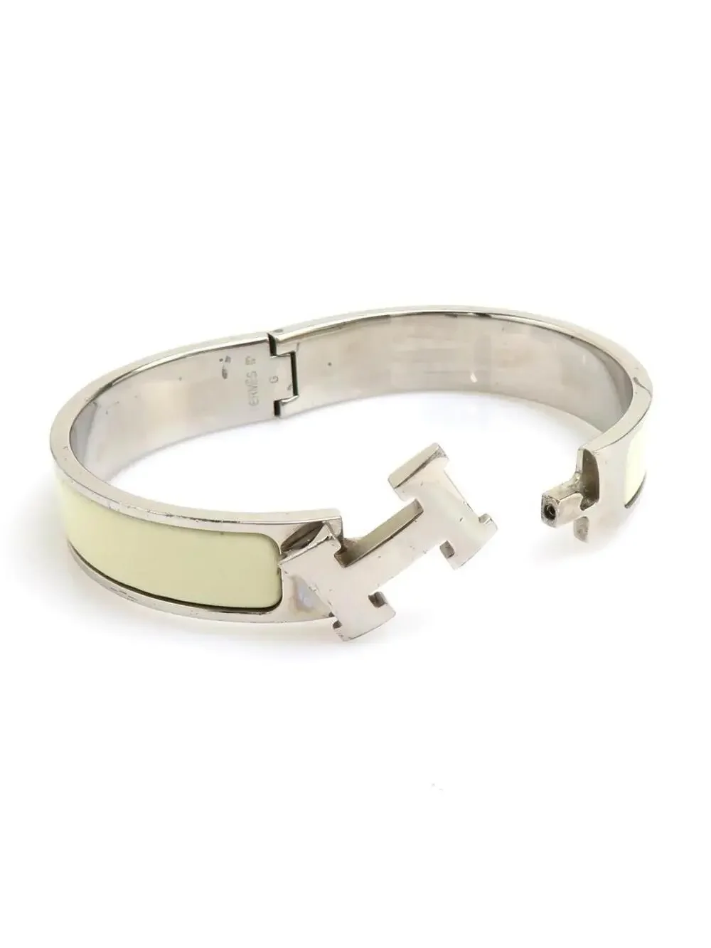 Auth Hermes Clic Clac H Bangle Bracelet #302726H38B